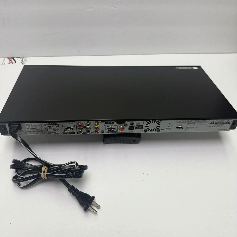 Sony Blu-ray Disc DVD Player Unisex Black BDP-BX37 HDMI 1080p HD Tested Works